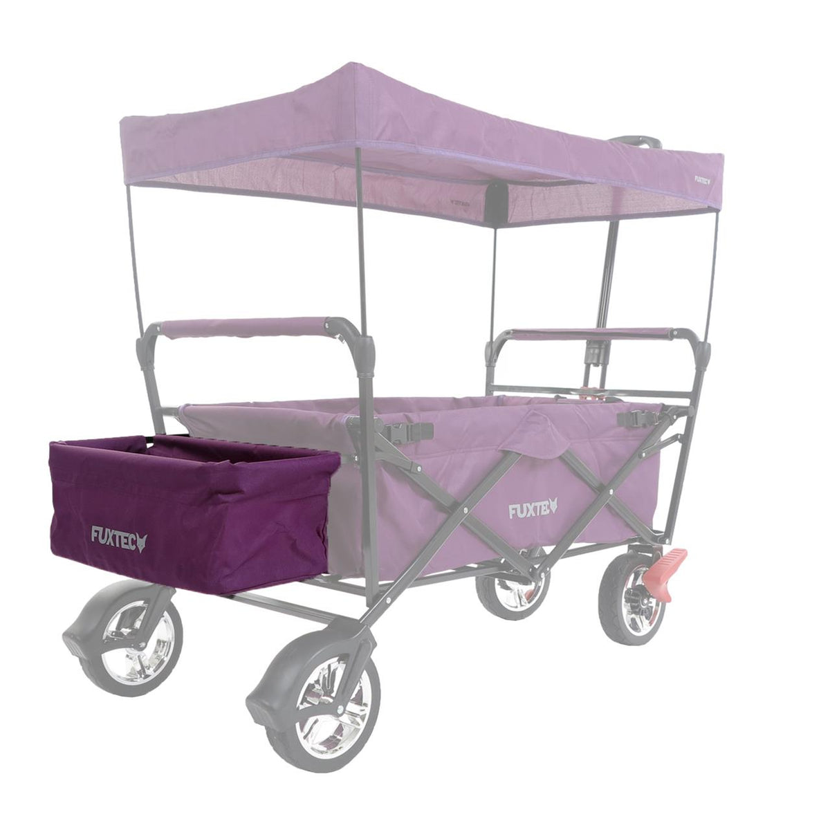 FUXTEC - Sac arrière pourpre chariot CT500