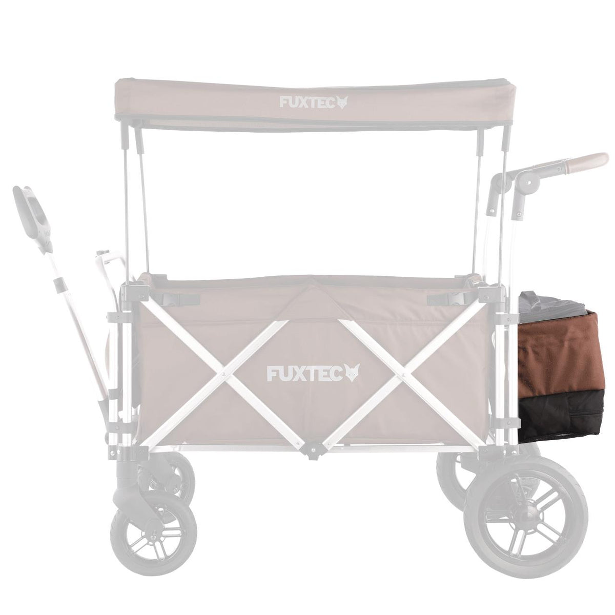 FUXTEC - Sac arrière marron chariot CTL900