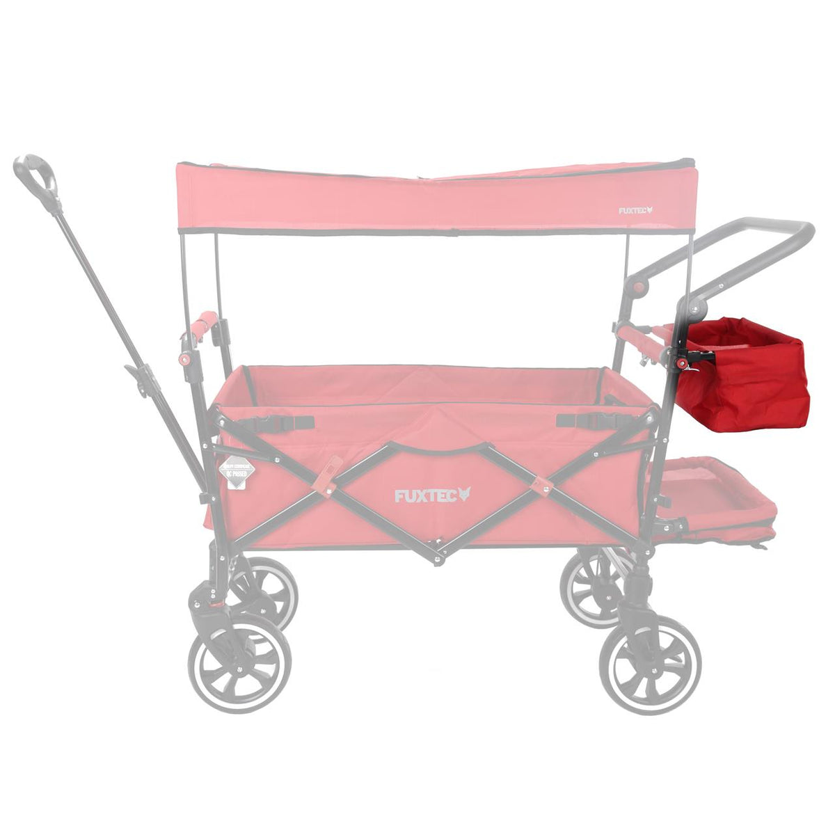 FUXTEC - Sac arrière rouge chariot CT850