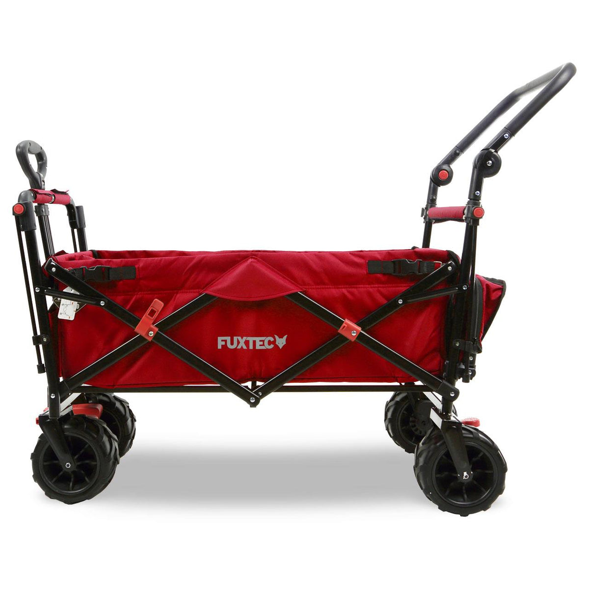 Bild 1 FUXTEC Strand-Bollerwagen FX-CTB800 mit UV-geschütztem Sonnendach,Schiebegriff & Innenraumverlängerung