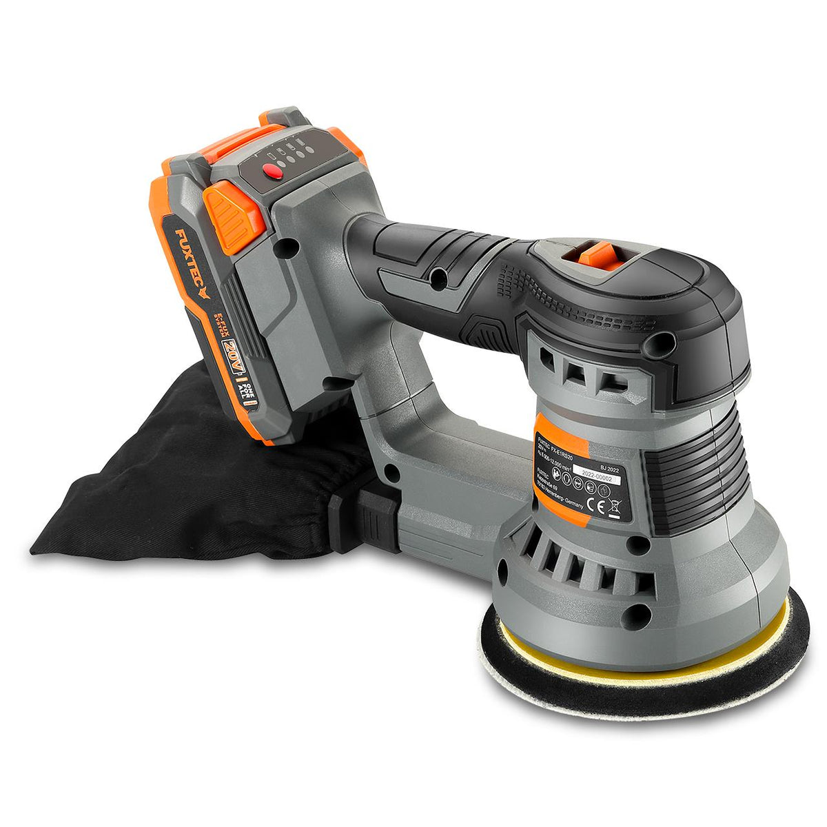 FUXTEC 20V Akku Rotationsschleifer FX-E1RS20 SET mit 1 x Akku 2Ah, 1 x Ladegerät 1A