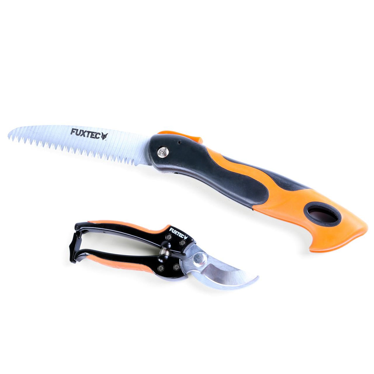 Lot de 2 sécateurs FUXTEC FX-HGW2 - sécateur et couteau-scie