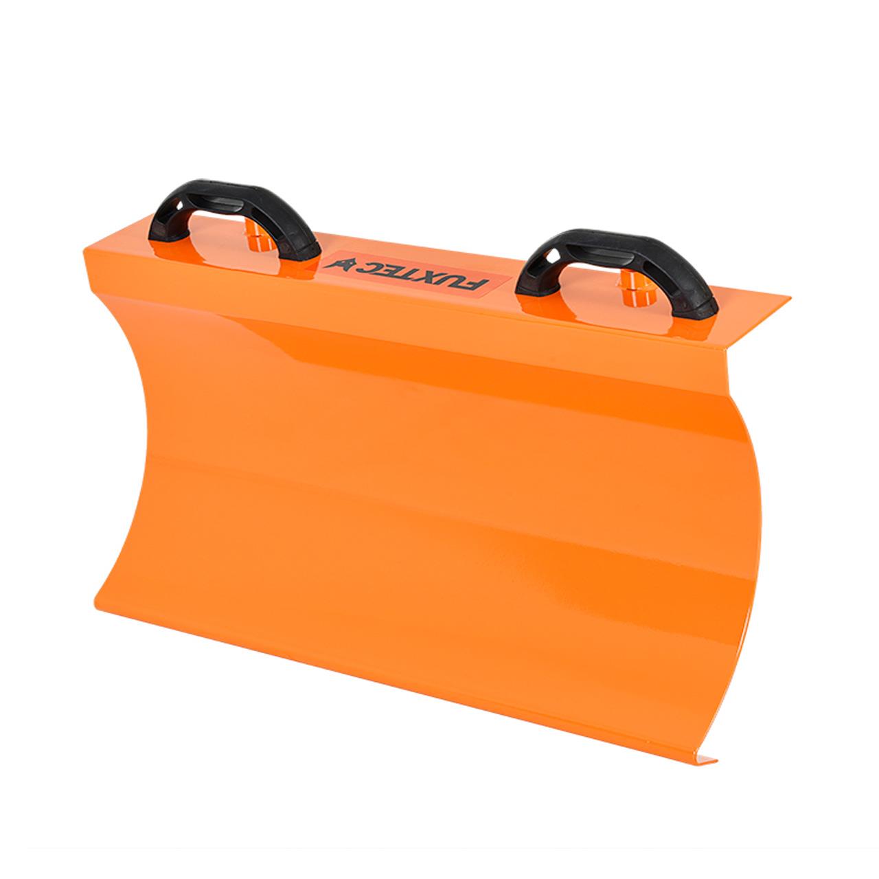 Balayeuse déneigeuse thermique FUXTEC FX-KM196 SET3, avec brosse de balayage + 2 embouts chasse-neige et collecteur de déchets