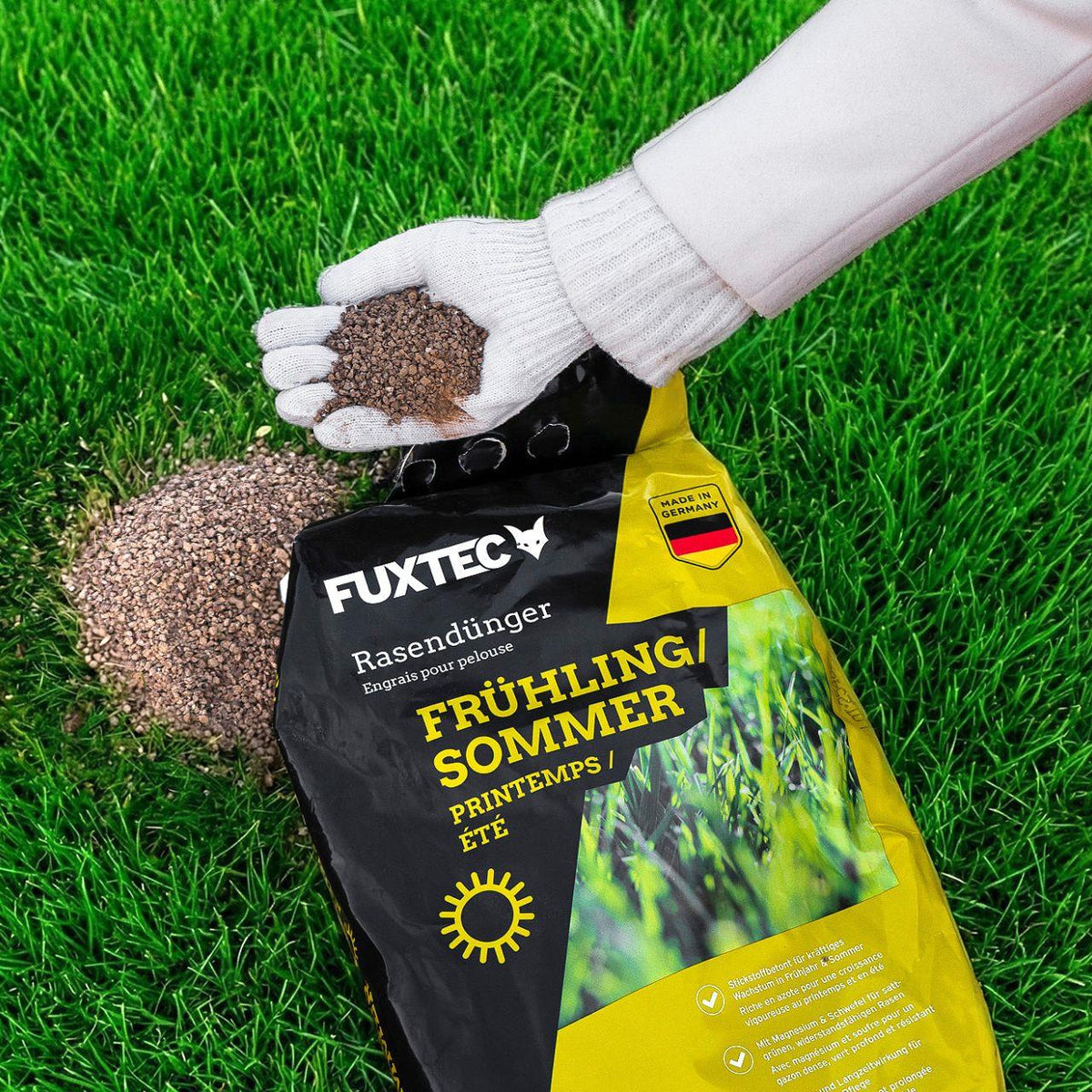 FUXTEC Engrais gazon printemps/été 10 kg FX-RDFS10