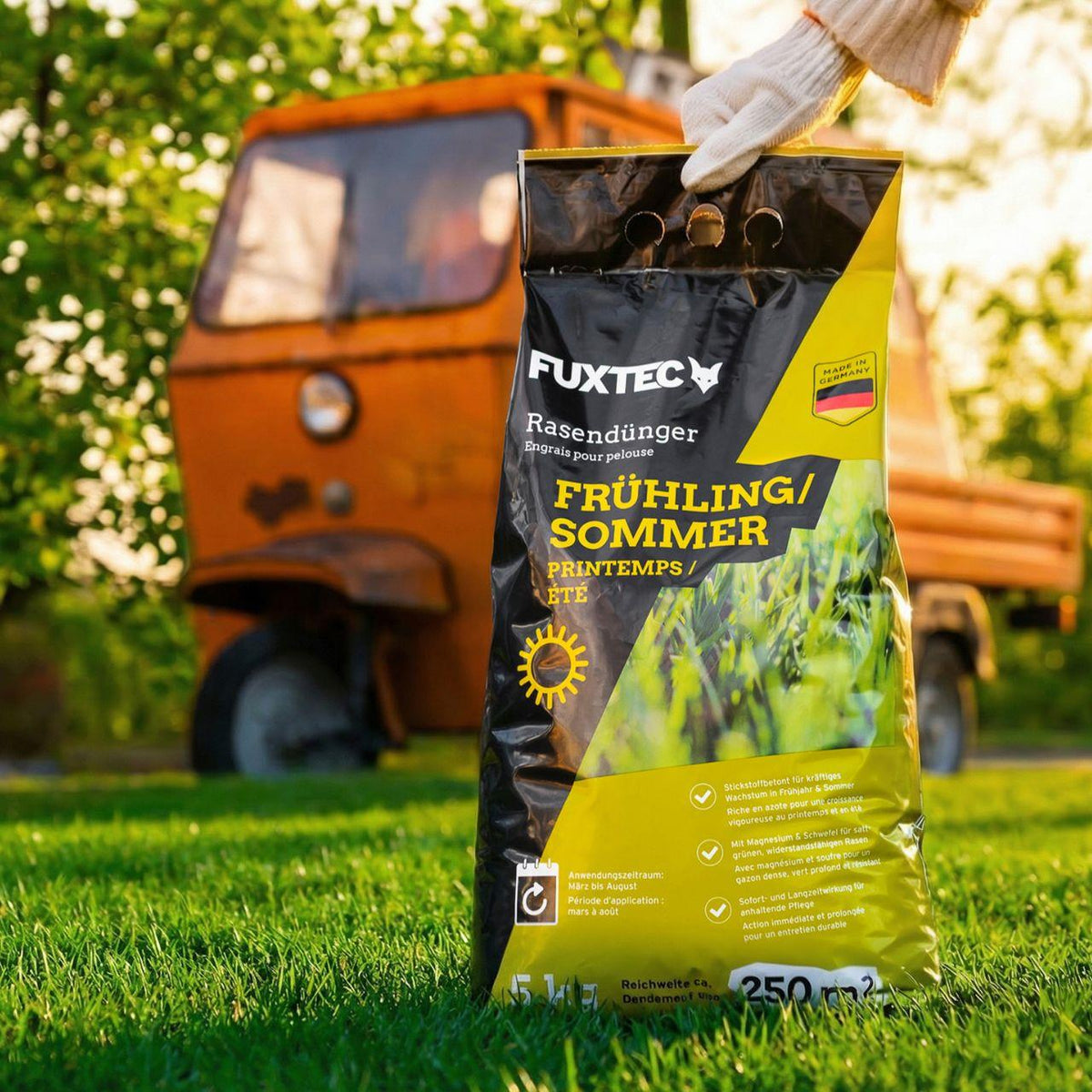 FUXTEC Engrais gazon printemps/été 10 kg FX-RDFS10