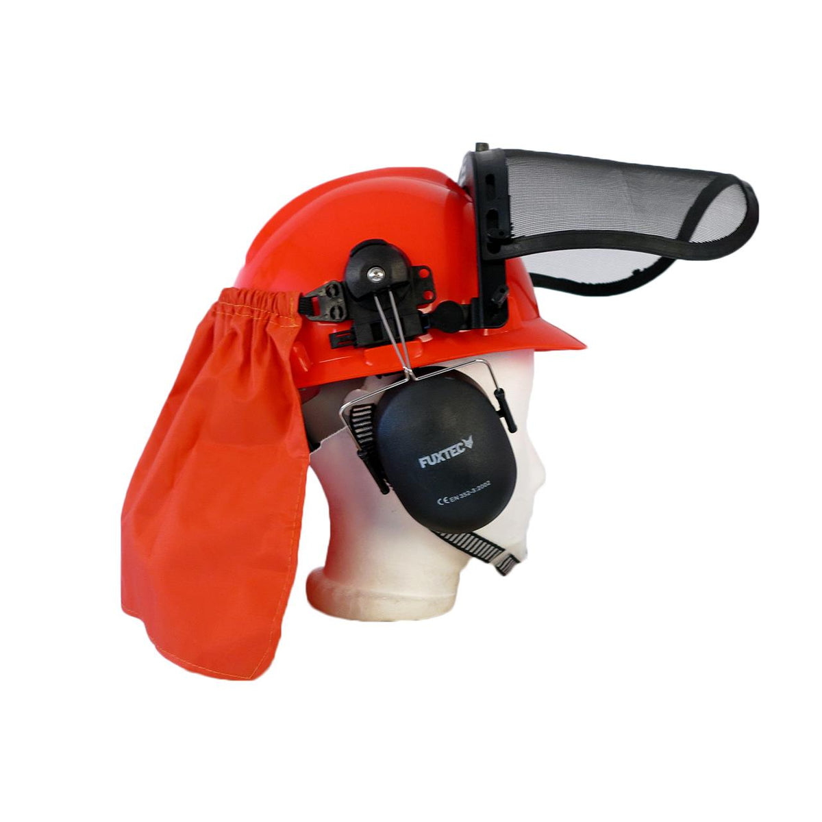 Casque de sécurité FUXTEC pour utilisateur de tronçonneuse