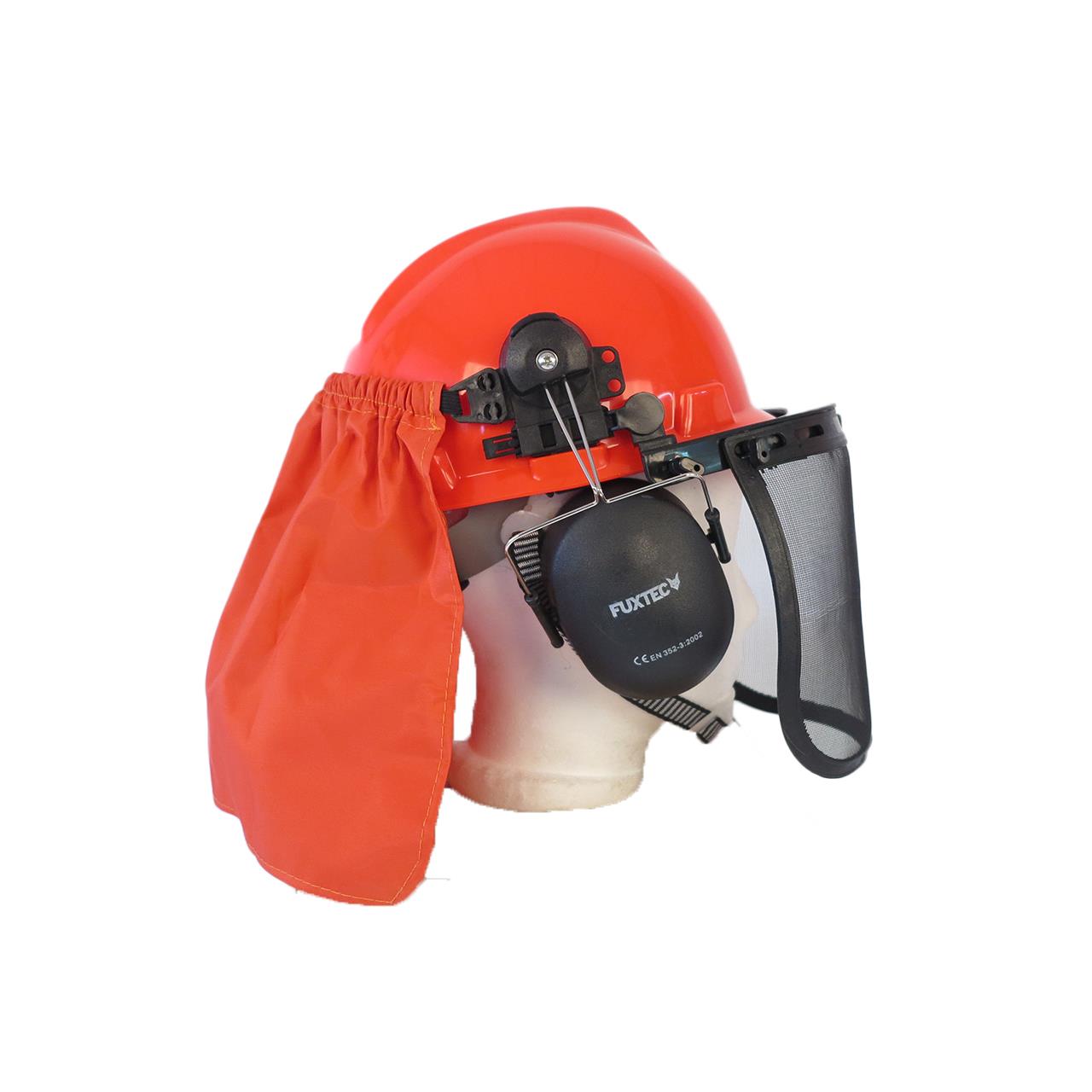Casque de sécurité FUXTEC pour utilisateur de tronçonneuse