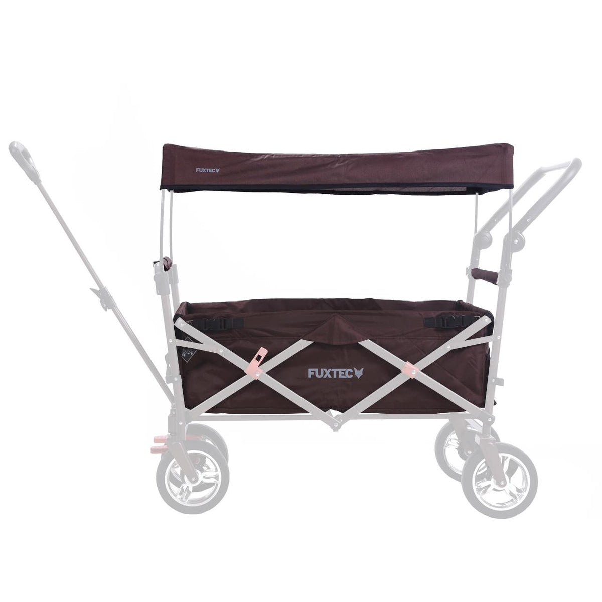 FUXTEC - Set complet tissu marron chariot de transport pliable CT700