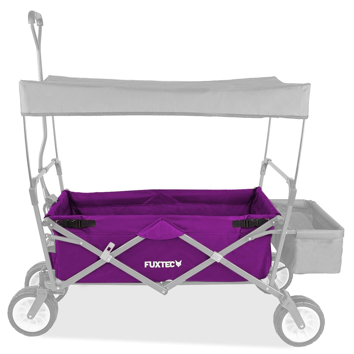 FUXTEC - Tissu d'habitacle chariot de transport pliable CT350 en pourpre