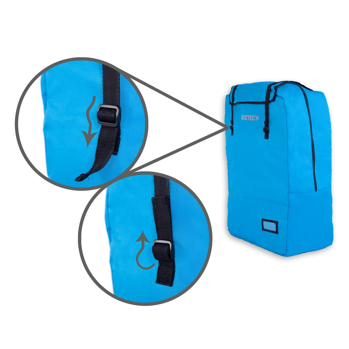 FUXTEC - Housse de transport rembourré turquoise chariot CT700 et CT800