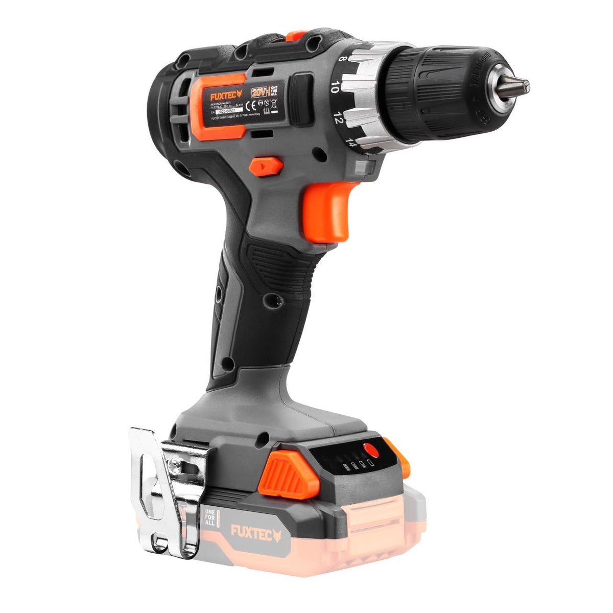FUXTEC - Kit PowerTool 20V sans fil avec scie sauteuse, visseuse sans fil et marteau perforateur