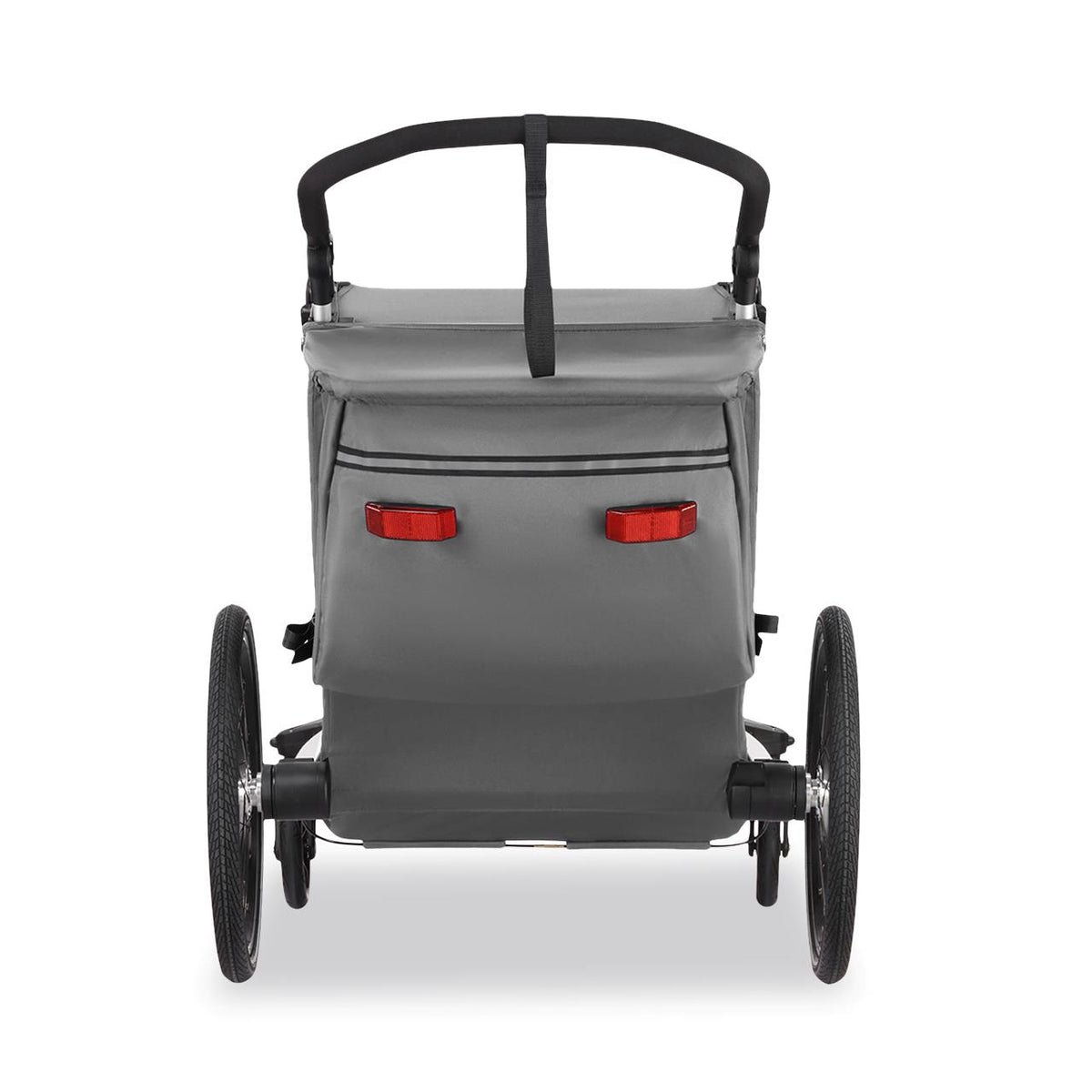 Remorque à vélo Sport Cruiser gris avec roue avant Jogger incluse