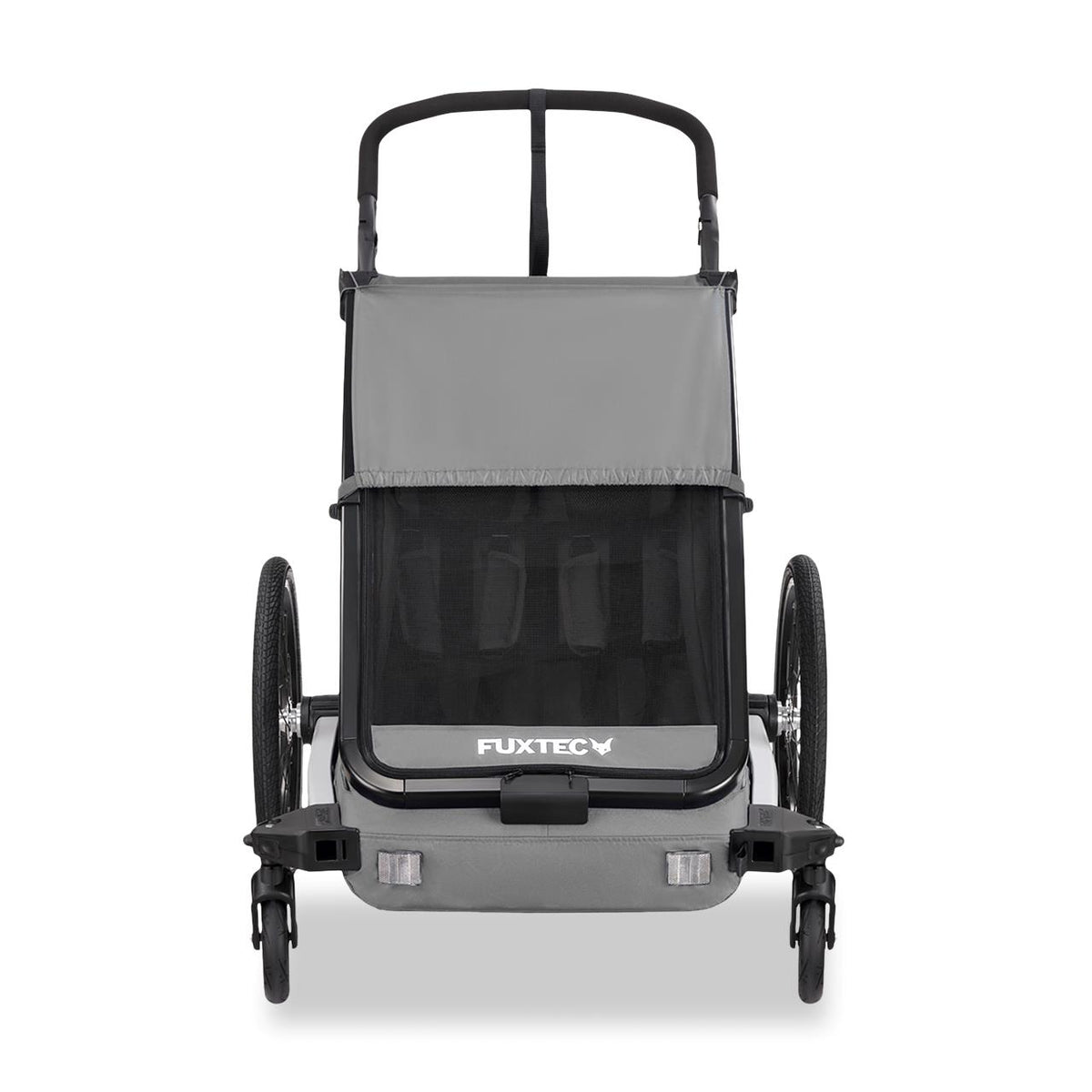 Remorque à vélo Sport Cruiser gris avec roue avant Jogger incluse