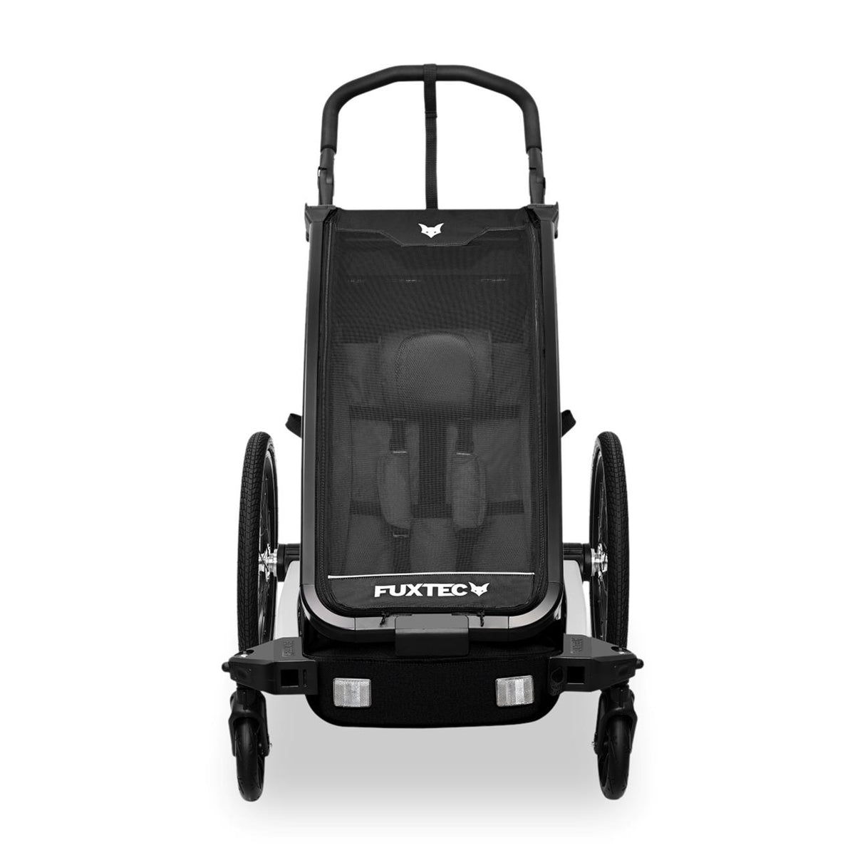 FUXTEC Remorque pour vélo FX-FA1S noir avec roue jogger